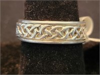 Sterling rope braid ring size 11/6.3 gr