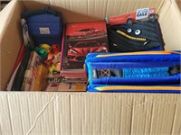 Box lot of misc school supplies