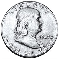 1949-D Franklin Half Dollar LIGHTLY CIRCULATED