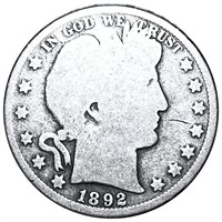 1892 Barber Silver Half Dollar NICELY CIRCULATED
