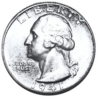 1941-S Washington Silver Quarter UNCIRCULATED