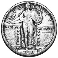 1918-S Standing Liberty Quarter LIGHTLY CIRCULATED