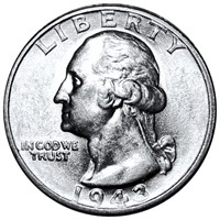 1943-S Washington Silver Quarter UNCIRCULATED