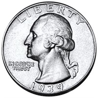 1939 Washington Silver Quarter UNCIRCULATED