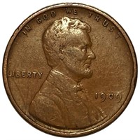 1909 V.D.B. Lincoln Wheat Penny LIGHT CIRC