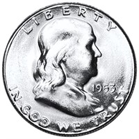 1953-S Franklin Half Dollar GEM PROOF
