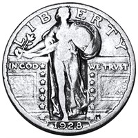1928 Standing Liberty Quarter LIGHTLY CIRCULATED