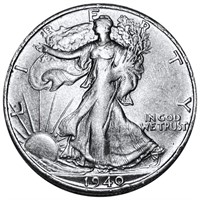 1940-S Walking Liberty Half Dollar CLOSELY UNC