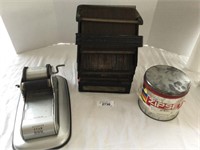 3 pcs. Antique Typesetter, Printing Ink & More