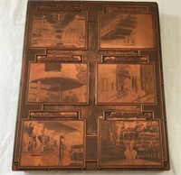 Vintage Multi-Panel Copper Printing Block