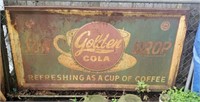 Vintage Sun Drop Golden Cola Metal Sign