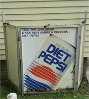 Diet Pepsi Store Display Shelf. No Shelves