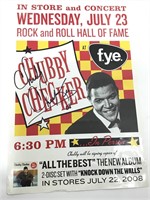 Autographed Chubby Checker Two Sided Poster 2