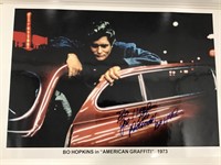 Autographed Bo Hopkins American Graffiti Photo