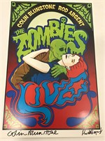 Autographed The Zombies, English Rock Band,