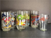 Fun vintage glasses - Peanuts, Muppets and more
