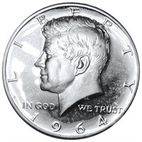 1964 Kennedy Silver Half Dollar GEM PROOF