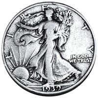 1939-S Walking Half Dollar NICELY CIRCULATED