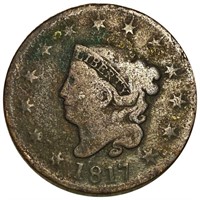 1817 Coronet Head Large Cent NICELY CIRCULATED