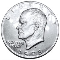 1973-S Eisenhower Silver Dollar GEM PROOF