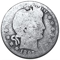 1987-O Barber Silver Quarter NICELY CIRCULATED
