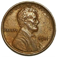 1911 Lincoln Wheat Penny CLOSELY UNCIRCULATED