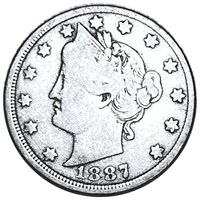 1887 Liberty Victory Nickel NICELY CIRCULATED