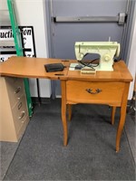 Singer Sewing Machine and Cabinet  NOT SHIPPABLE