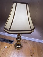 27in Tall Brass Look Lamp
