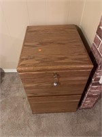 Wood filing Cabinet and Key