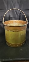 Brass & Copper Metal Bucket