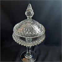 Cut Glass Pedestal Candy Dish