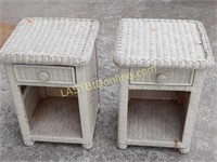 2 Wicker Night Stands or End Tables