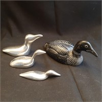 Hoselton and Soapstone Duck Figures