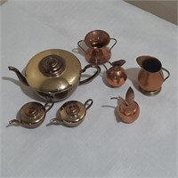 Lot of 7 Copper Miniatures