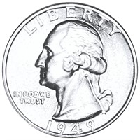 1949 Washington Silver Quarter UNCIRCULATED