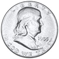 1955 Franklin Half Dollar UNCIRCULATED