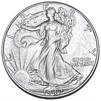 1942 Walking Liberty Half Dollar CLOSELY UNC