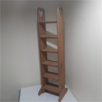 Rustic 6 Level Wood Display Stand