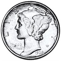 1938 Mercury Silver Dime UNCIRCULATED