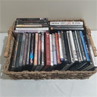 Rope Tray with 34 Various DVD's