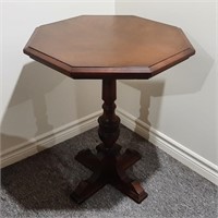 Solid Wood Octagonal Side Table