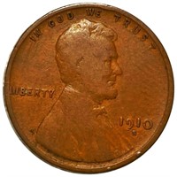 1910-S Lincoln Wheat Penny NICELY CIRCULATED