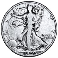 1929-S Walking Half Dollar NICELY CIRCULATED