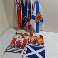 Lot of 12 Various Flags