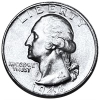 1946-D Washington Silver Quarter UNCIRCULATED