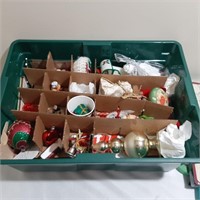 Huge Tote with Dozens of Christmas Ornaments
