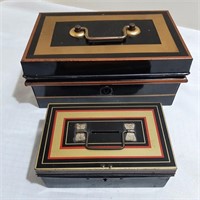Vintage Metal Cash and Change Boxes