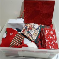 Tote of Holiday Stockings, Ornaments and More