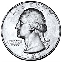 1941 Washington Silver Quarter UNCIRCULATED